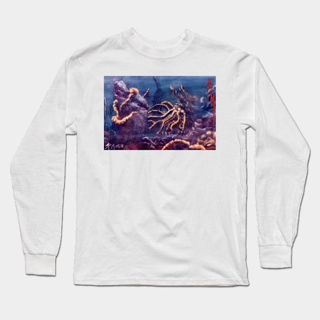 STAR SPAWN OF CTHULHU Long Sleeve T-Shirt by MooreMythos